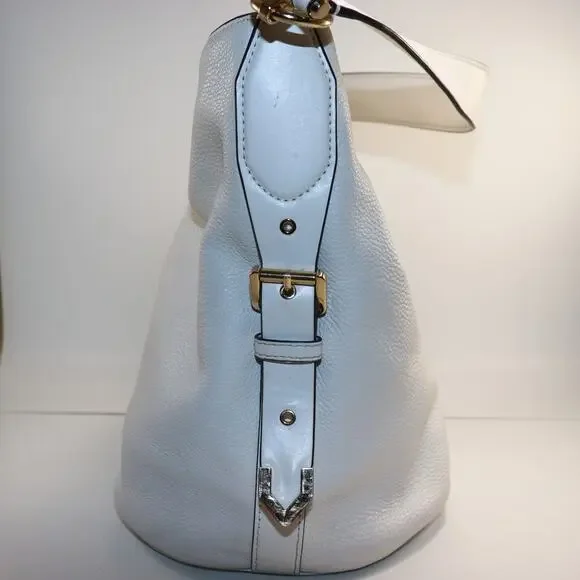 Michael Kors White Bucket Shoulder Bag EUC - Picture 4 of 7